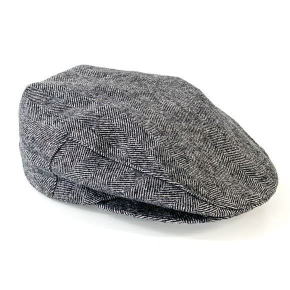 Dobb’s Fifth Avenue New York Vintage Gray Wool Herringbone Ascot size medium 7 - Picture 1 of 5